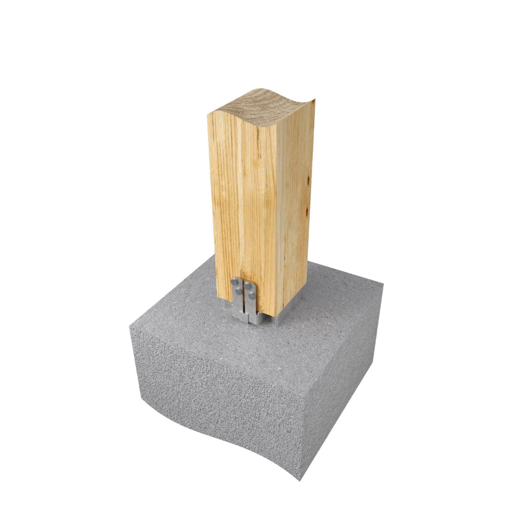 Mitek - PAF44-TZ - 4x4" Post Anchor with 14-Gauge Triple Zinc Plate
