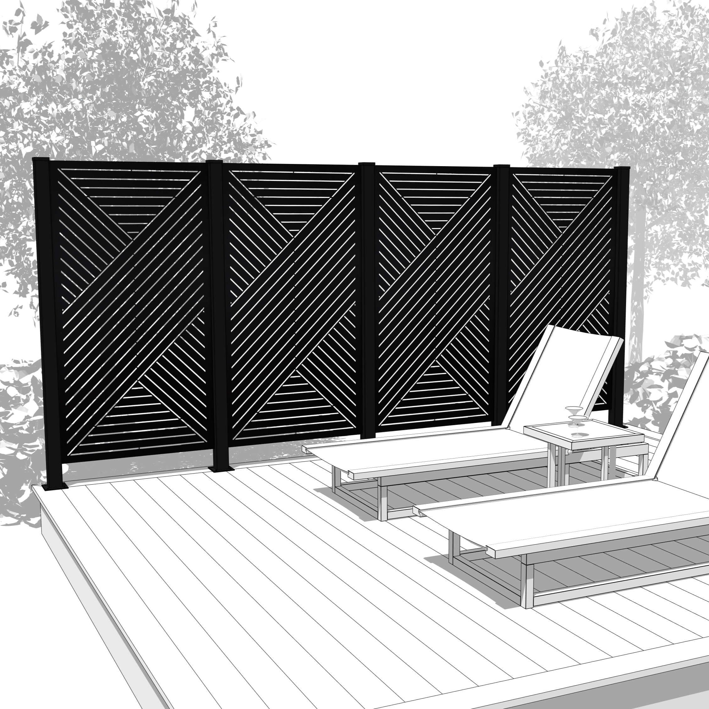 Quadruple Hideaway Privacy Wall - HEXX – PurPatio.ca
