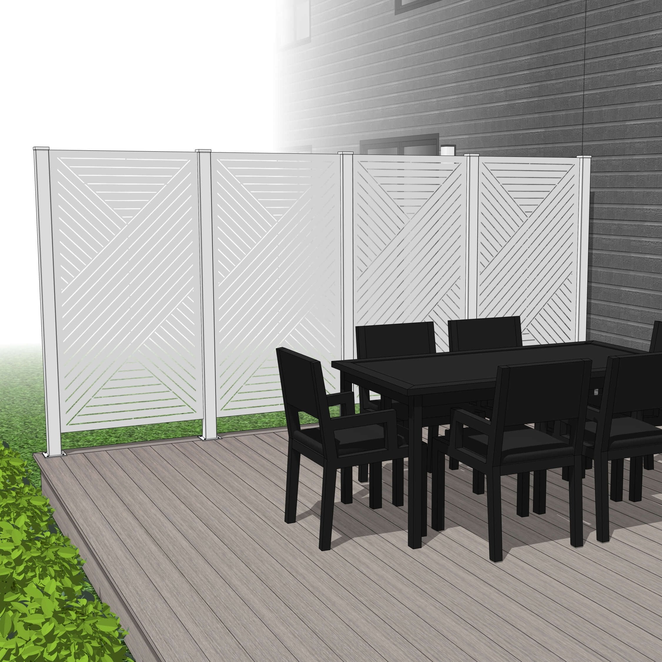 Quadruple Hideaway Privacy Wall - HEXX – PurPatio.ca