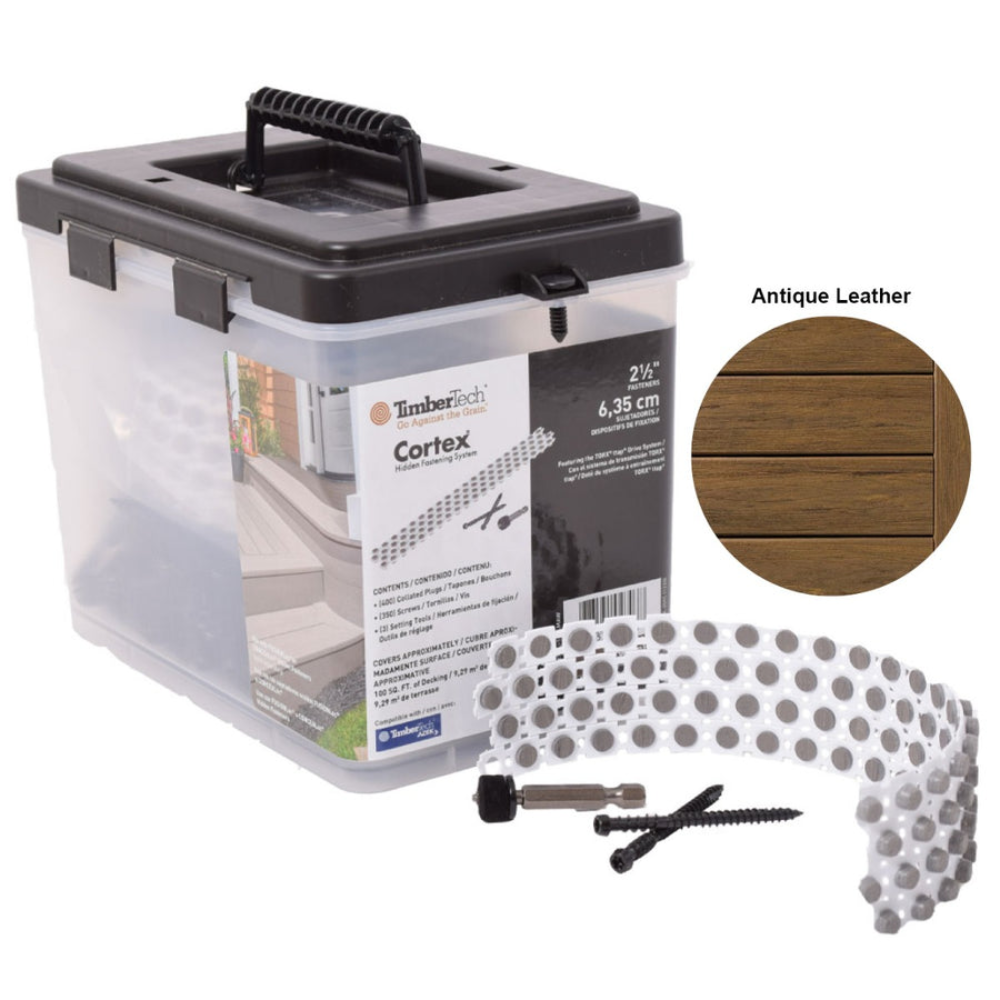 TimberTech - CORTEX Carbon Deck Screws - 224 Screws - 240 Plugs