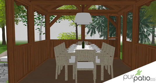 veranda en bois laurentides